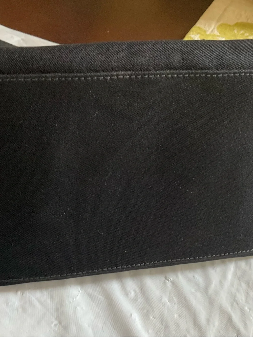 Salvatore Ferragamo VARA Black Canvas Chain Link Vintage Shoulder Bag